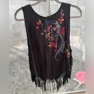 Free People embroidered top